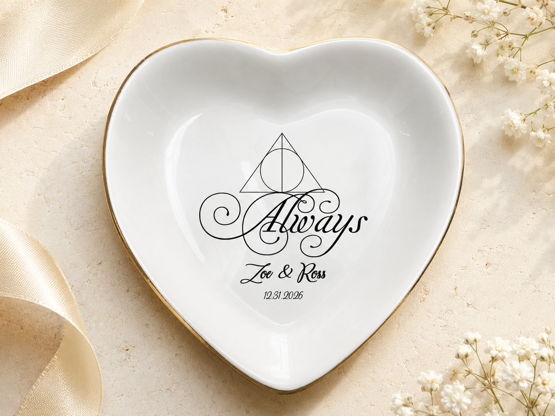 Magical Always Couple Ring Dish, Personalized Wedding Gift