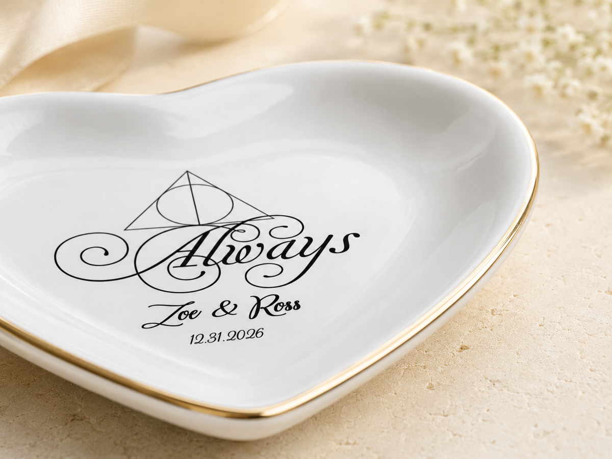 Magical Always Couple Ring Dish, Personalized Wedding Gift