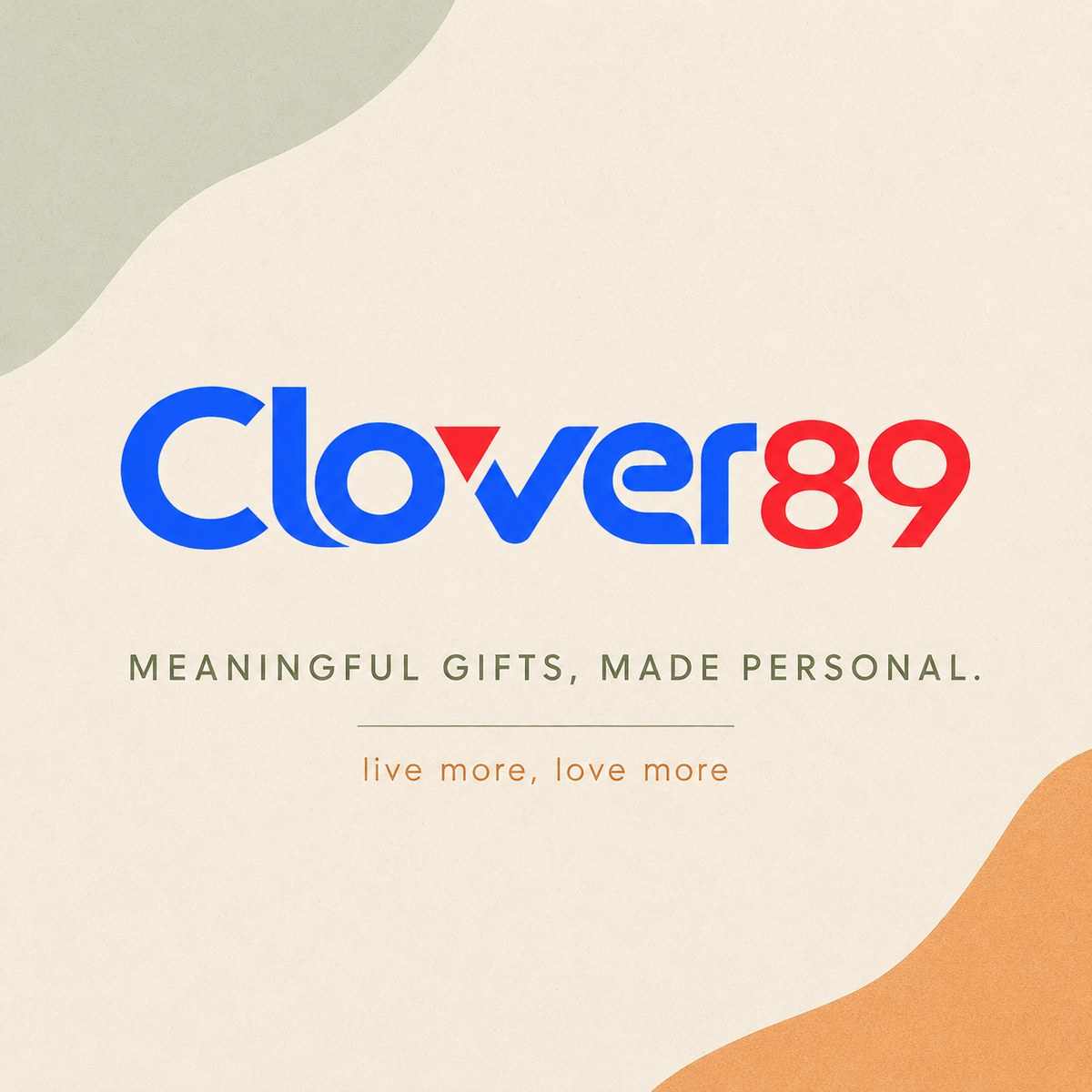Clover89 brand banner — Meaningful Gifts, Made Personal