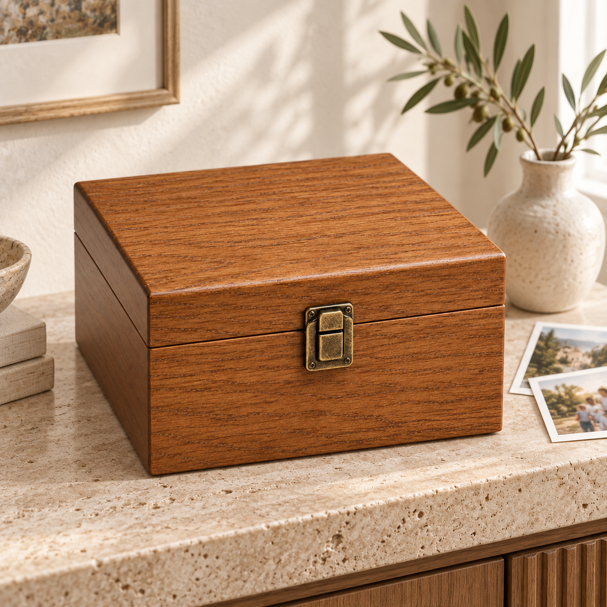 Personalized Engraved Wooden Pet Memorial Box with Name