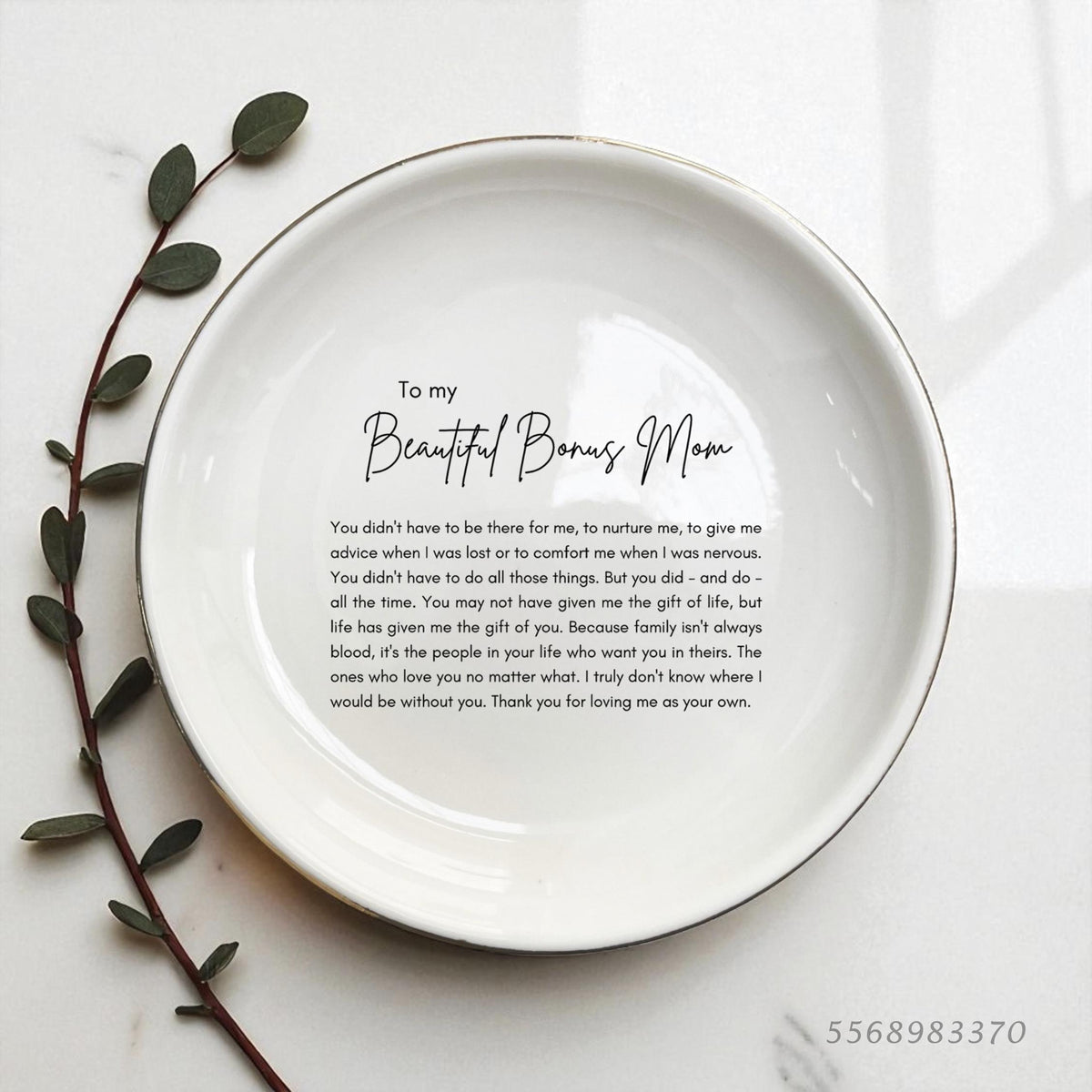 Personalized Stepmom Ring Dish, Bonus Mom Gifts, Step Mother Gift From Daughter, Mom Appreciation