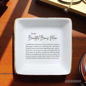 Personalized Stepmom Ring Dish, Bonus Mom Gifts, Step Mother Gift From Daughter, Mom Appreciation
