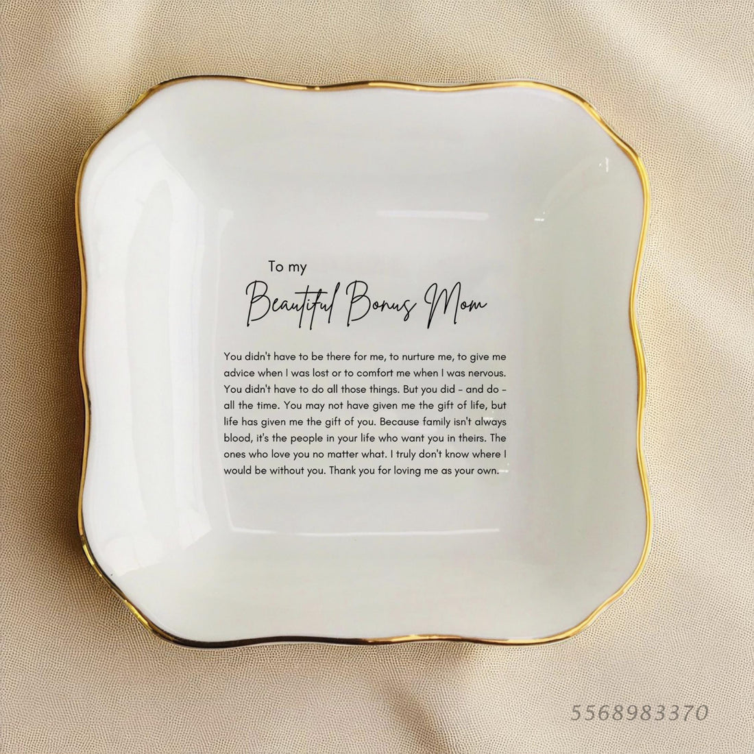 Personalized Stepmom Ring Dish, Bonus Mom Gifts, Step Mother Gift From Daughter, Mom Appreciation