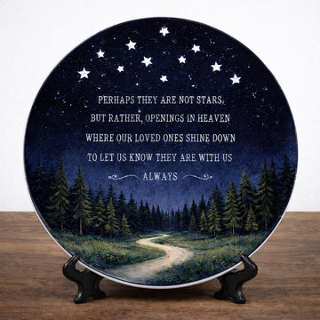 Perhaps They Are Not Stars Memorial Porcelain Platter