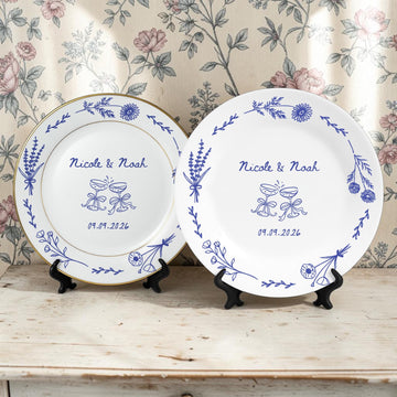 Personalized Anniversary Porcelain Platter, New Home Gift