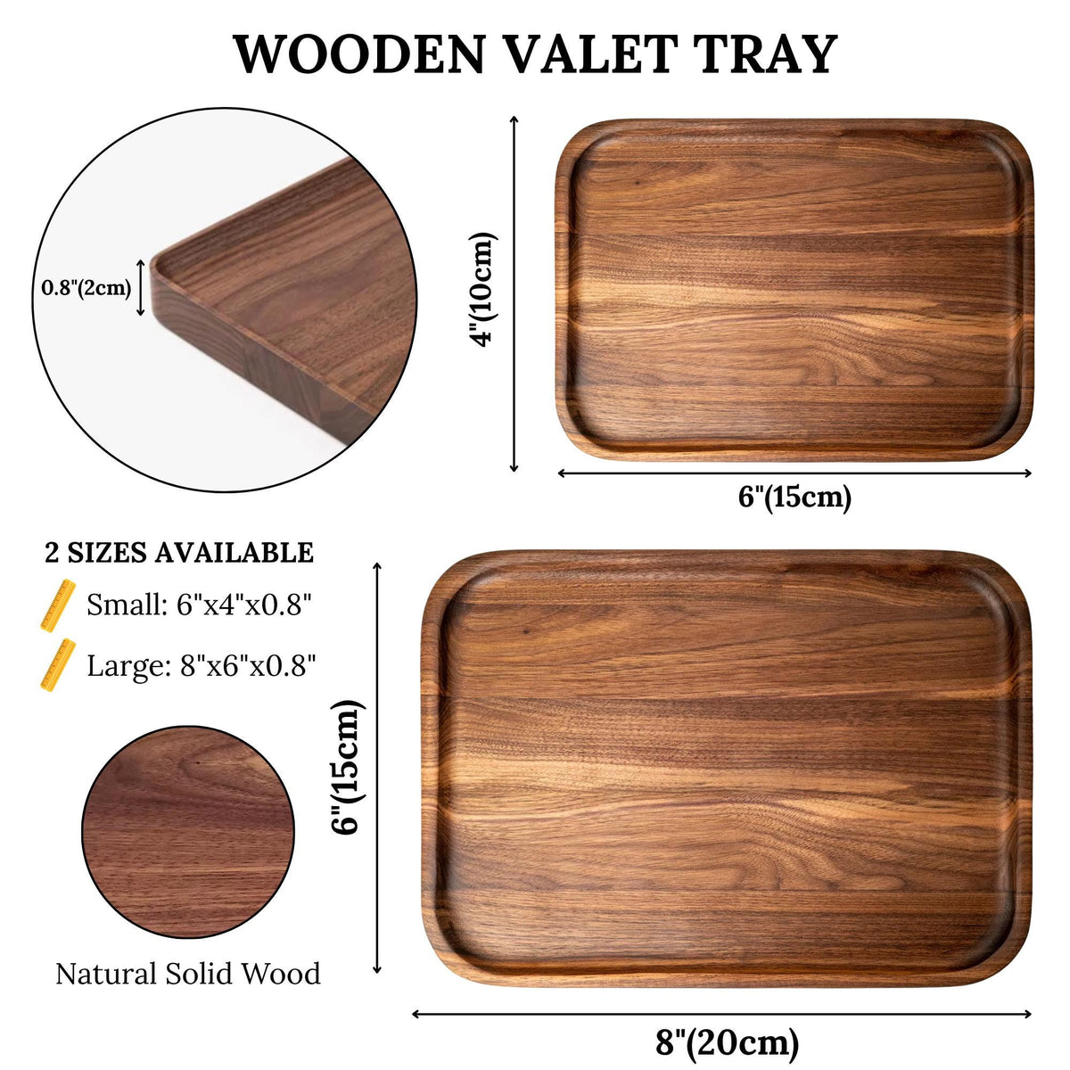 Personalized Engraved Wooden Tray, 5th Anniversary Gift