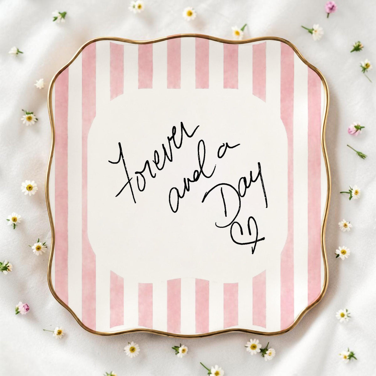 Personalized Handwriting Ceramic Ring Dish, Memorial Keepsake