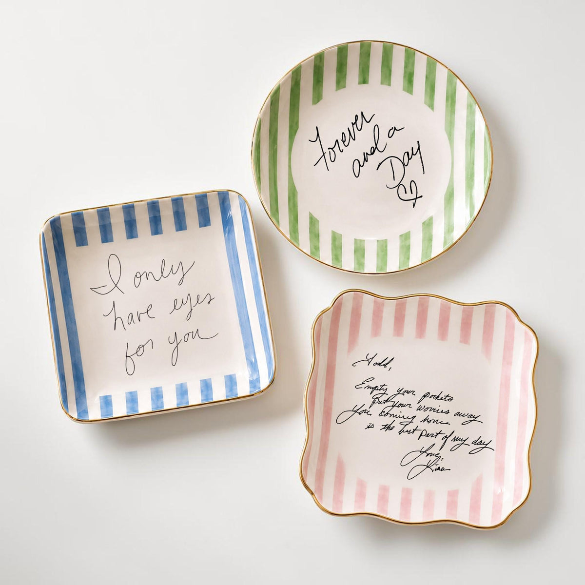 Personalized Handwriting Ceramic Ring Dish, Memorial Keepsake