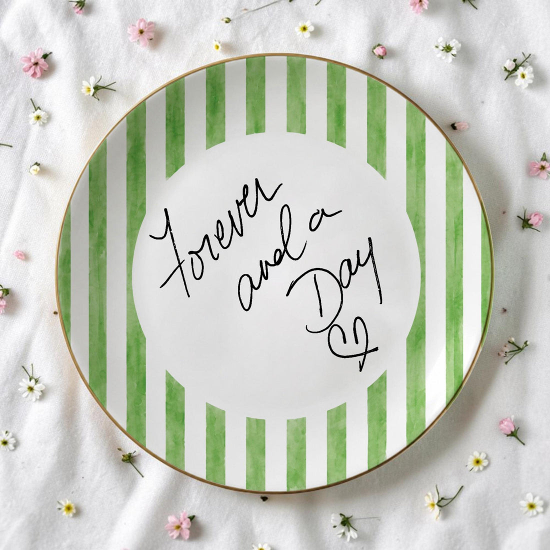 Personalized Handwriting Ceramic Ring Dish, Memorial Keepsake
