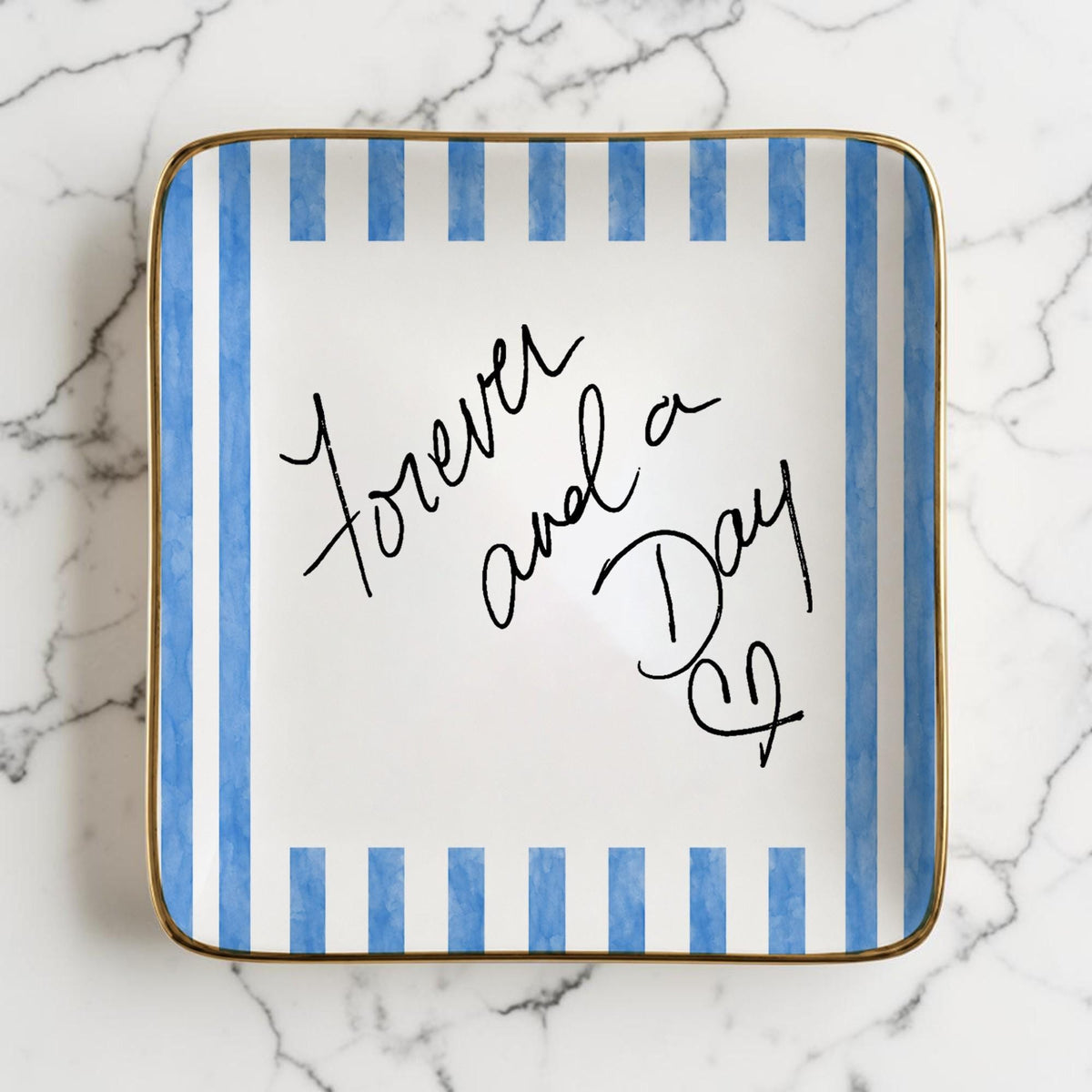 Personalized Handwriting Ceramic Ring Dish, Memorial Keepsake