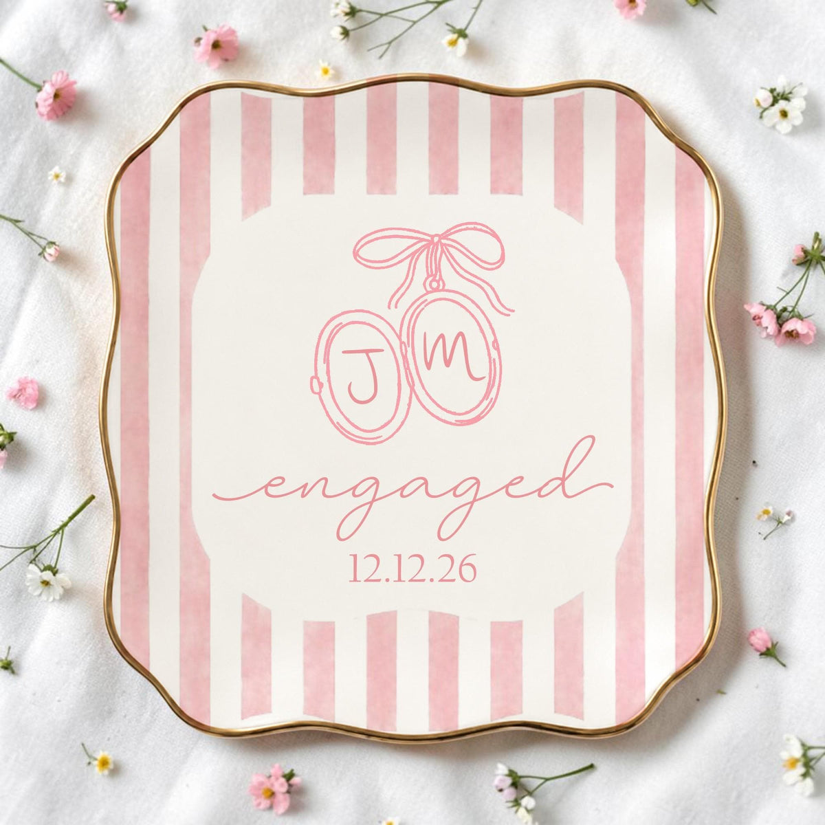 Personalized Future Mr. & Mrs. Ceramic Ring Dish