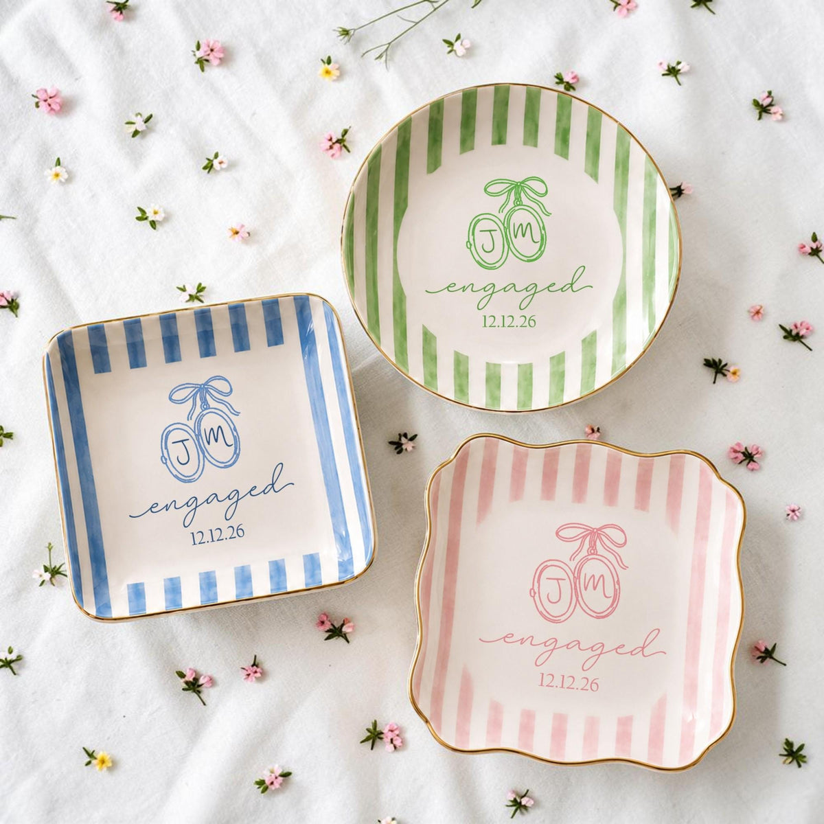 Personalized Future Mr. & Mrs. Ceramic Ring Dish