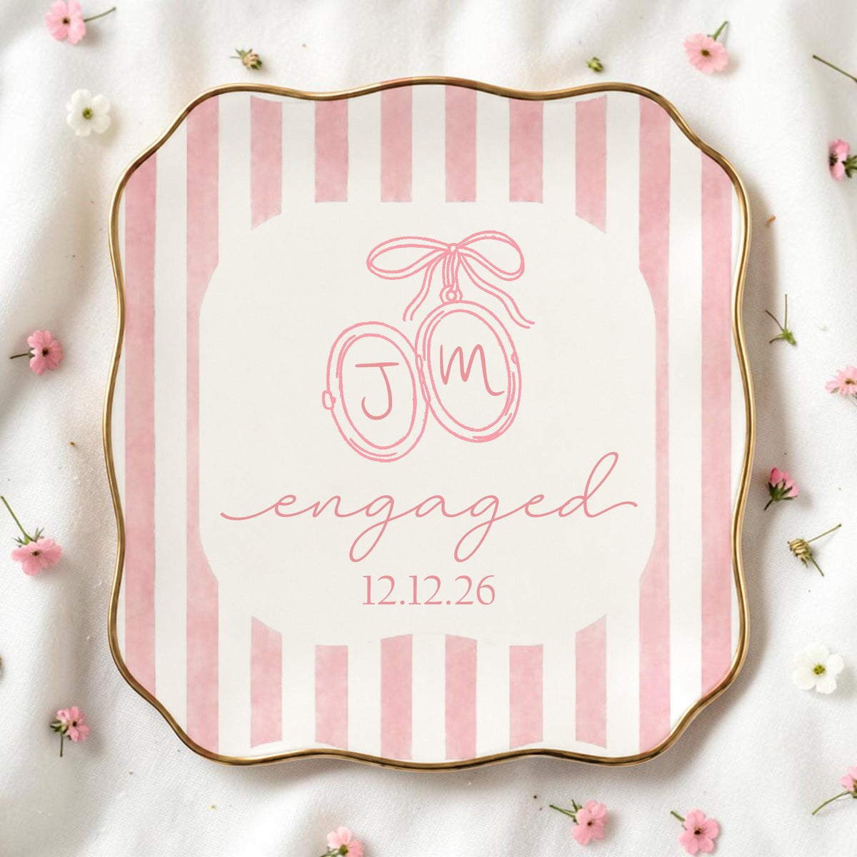 Personalized Future Mr. & Mrs. Ceramic Ring Dish