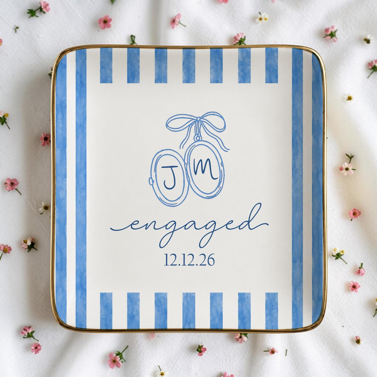 Personalized Future Mr. & Mrs. Ceramic Ring Dish