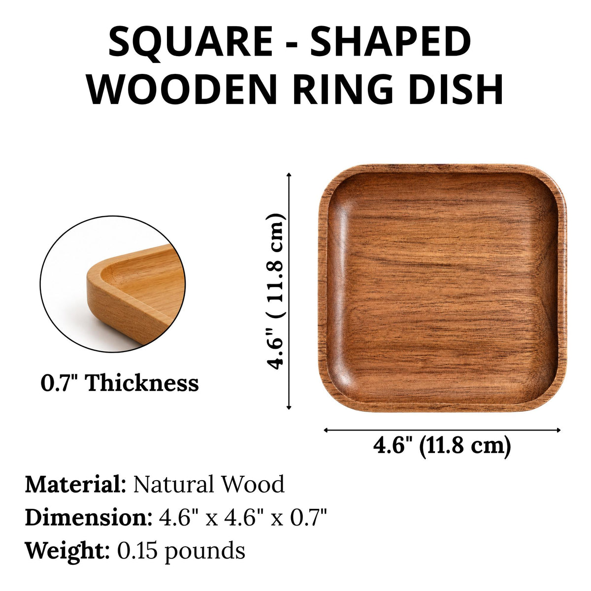 Personalized Wooden Ring Dish for Son-in-Law