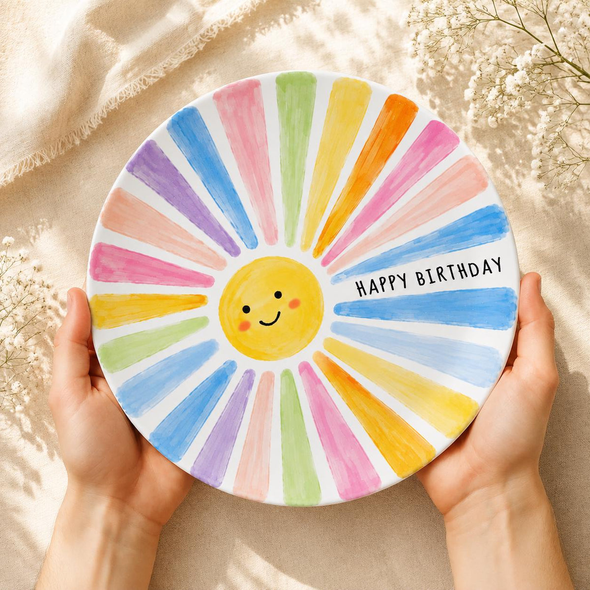 Personalized Birthday Keepsake Ceramic Plate
