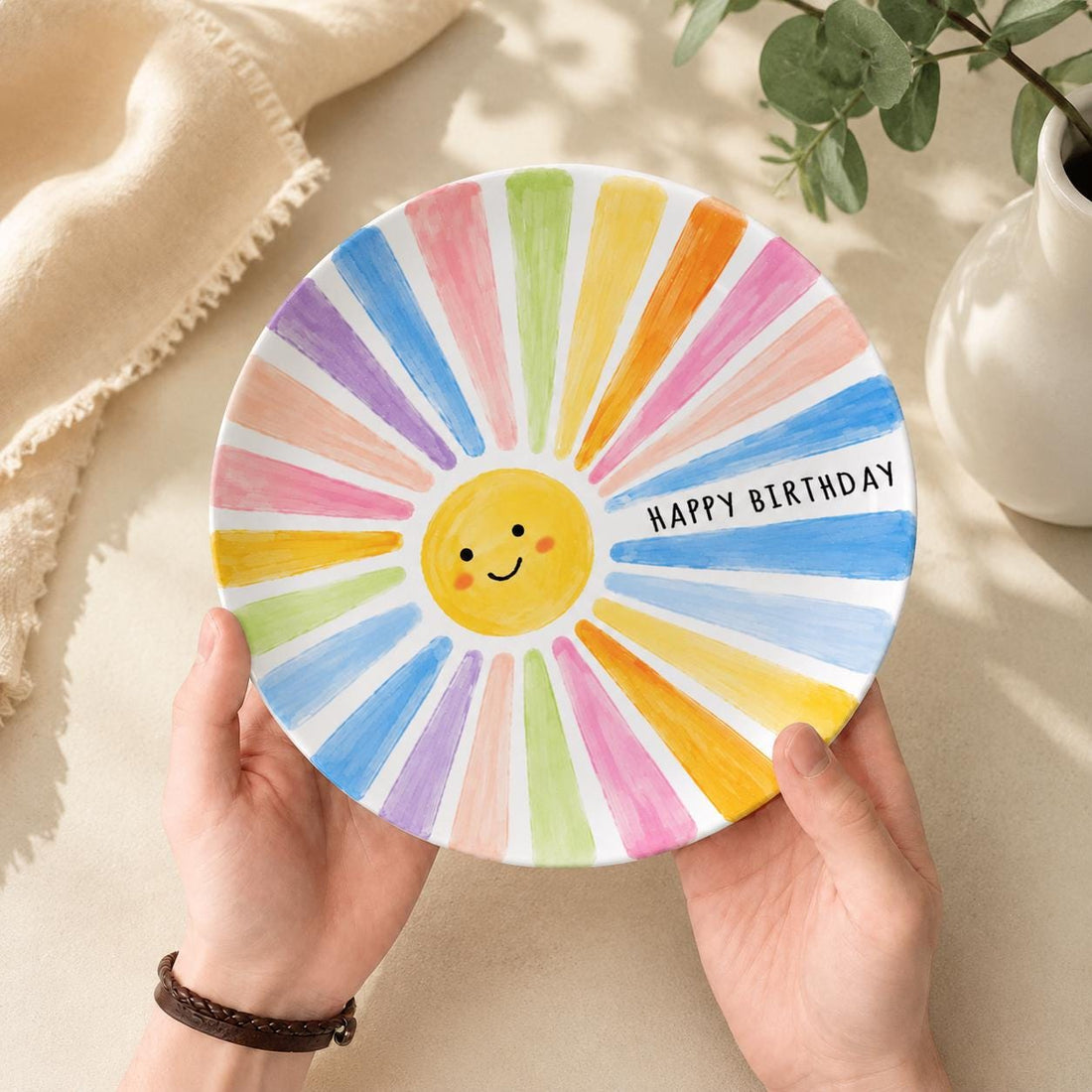 Personalized Birthday Keepsake Ceramic Plate