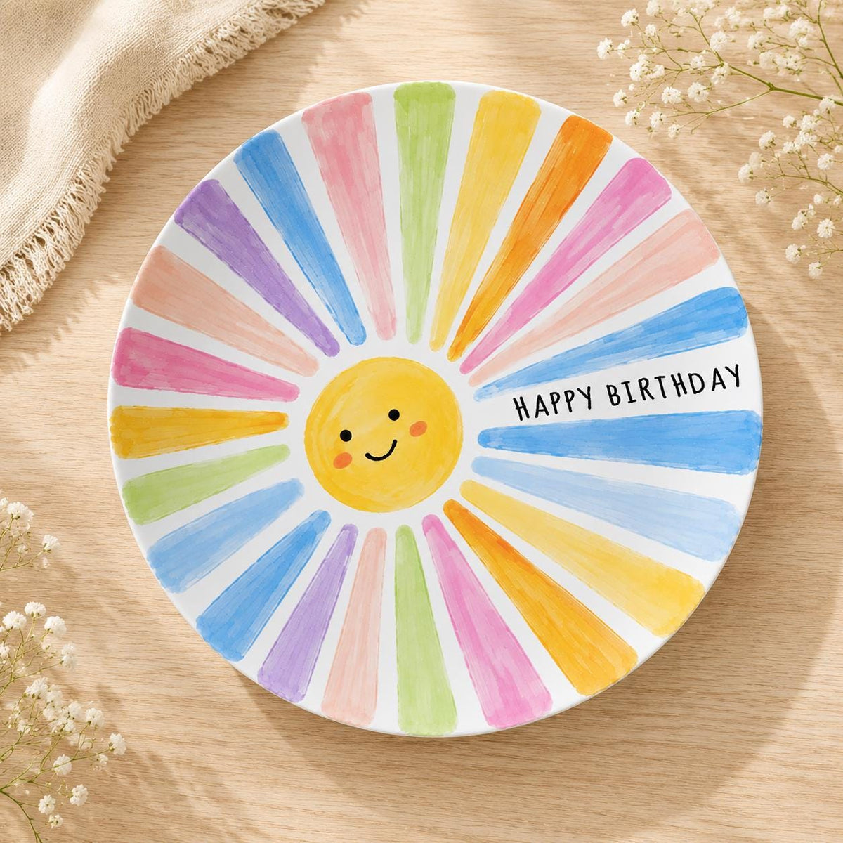 Personalized Birthday Keepsake Ceramic Plate